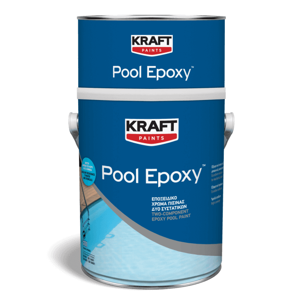 Двукомпонентна епоксидна боя за басейни на база разтворител - POOL EPOXY - KRAFT - 9L