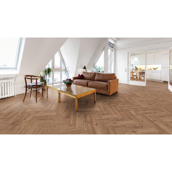 Ламиниран паркет 8мм Kaindl 32676 AC5/32 Oak Harlech, Herringbone Small plank V4
