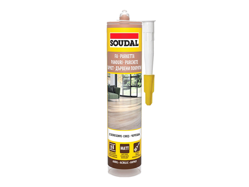 Силикон Судал за паркет 280мл SOUDAL череша