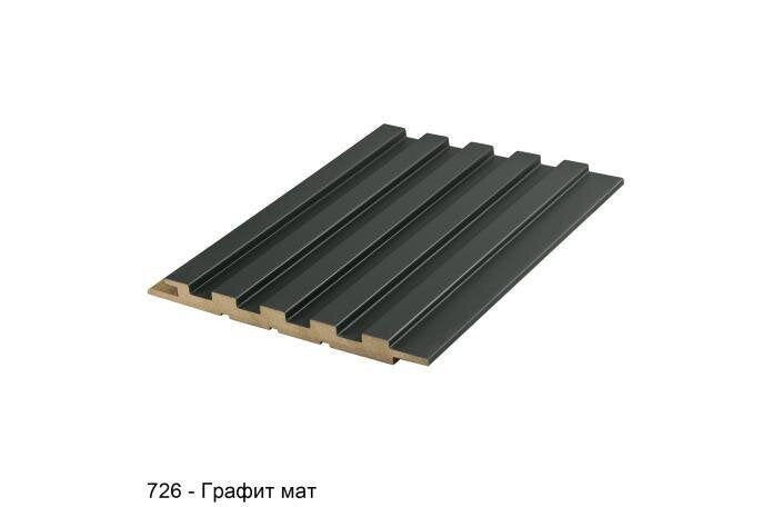 МДФ стенен профил AGT 01PА.3783 / 726 - Графит мат