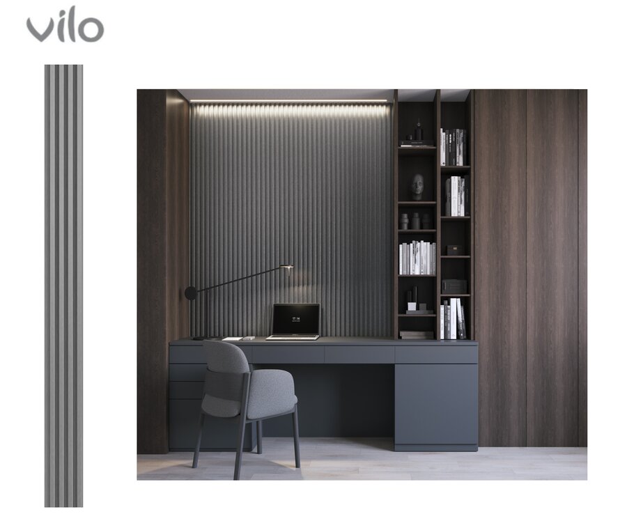 MPC ламелен панел M BRUSHED STEEL 16 x 265 cm