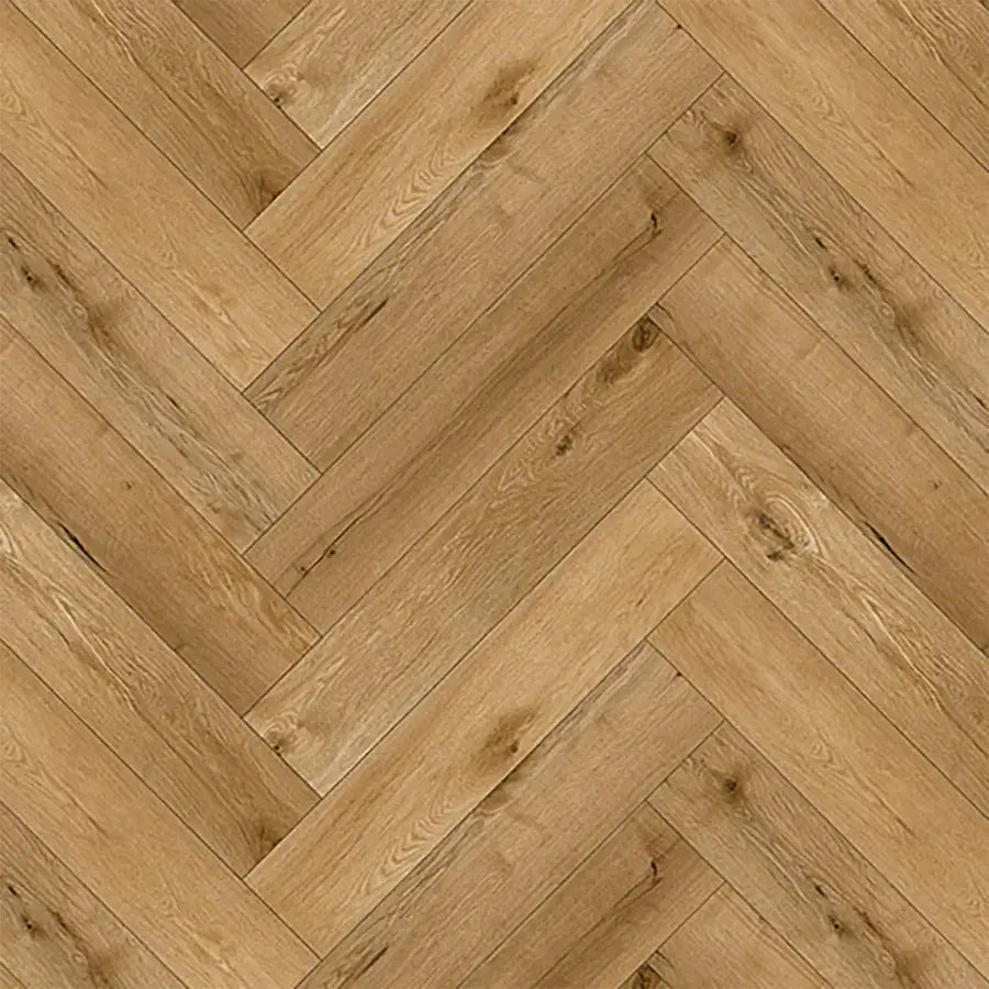 SPC HERRINGBONE - златен дъб, 6,5 мм. с вградена подложка