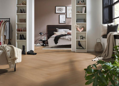 SPC настилка COREPEL Herringbone S41532MT Honey Oak 730x146x6mm 33/AC5, вградена подложка