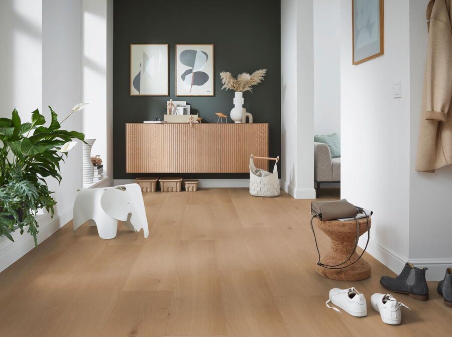 SPC настилка COREPEL Wood S41432MT Honey Oak 1522x225x6mm 33/AC5, вградена подложка