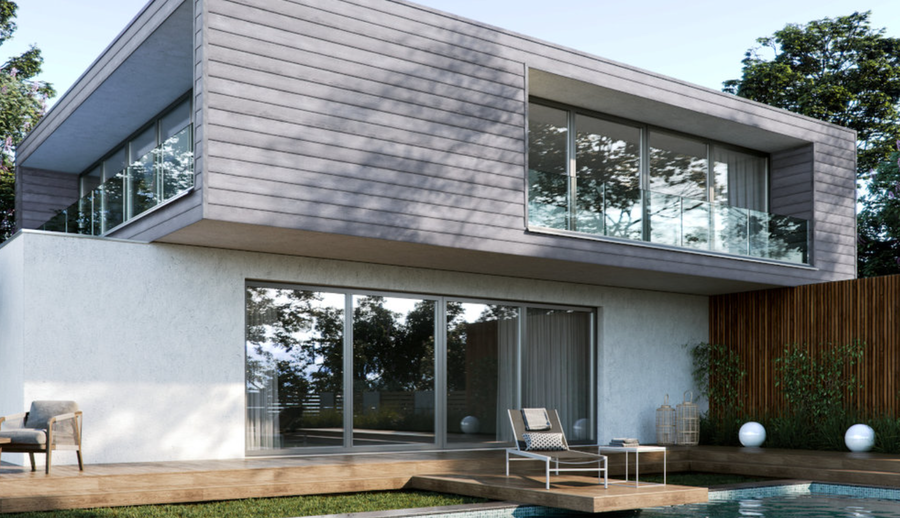 Фасадна облицовка Kerrafront, Wood Effect, Concrete Oak, единичен панел