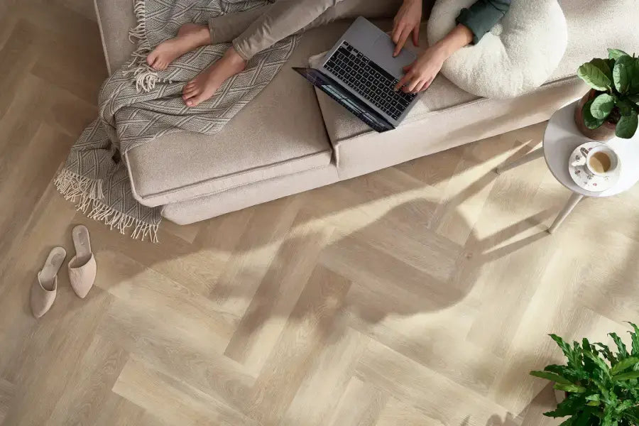 AMARON HERRINGBONE - SPC настилка Herringbone DEARWOOD OAK 5мм