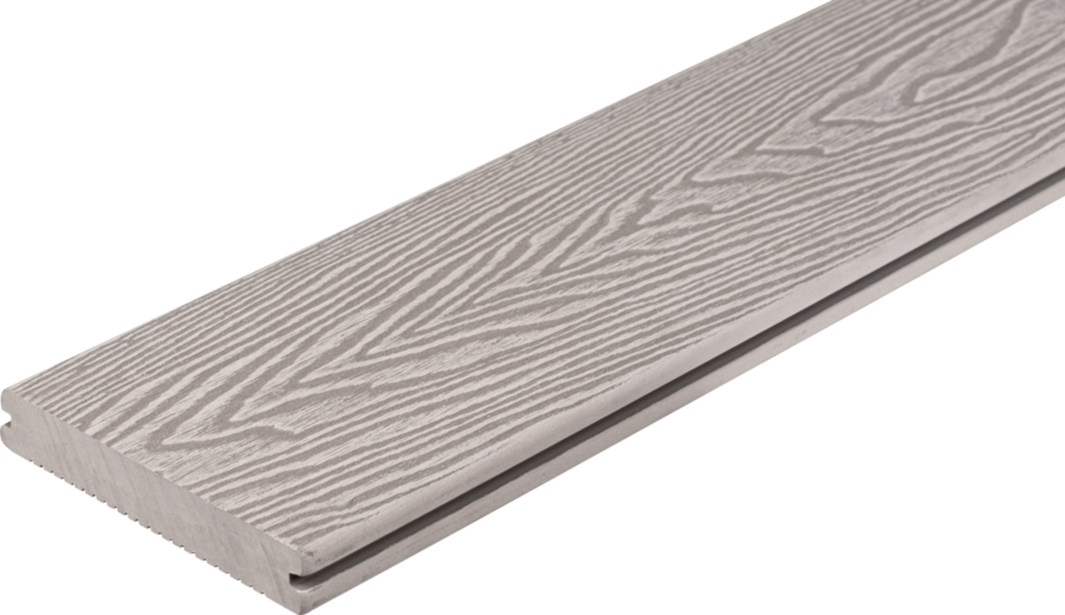 WPC Декинг Gardin Solid Сребристо, фладеррифелована