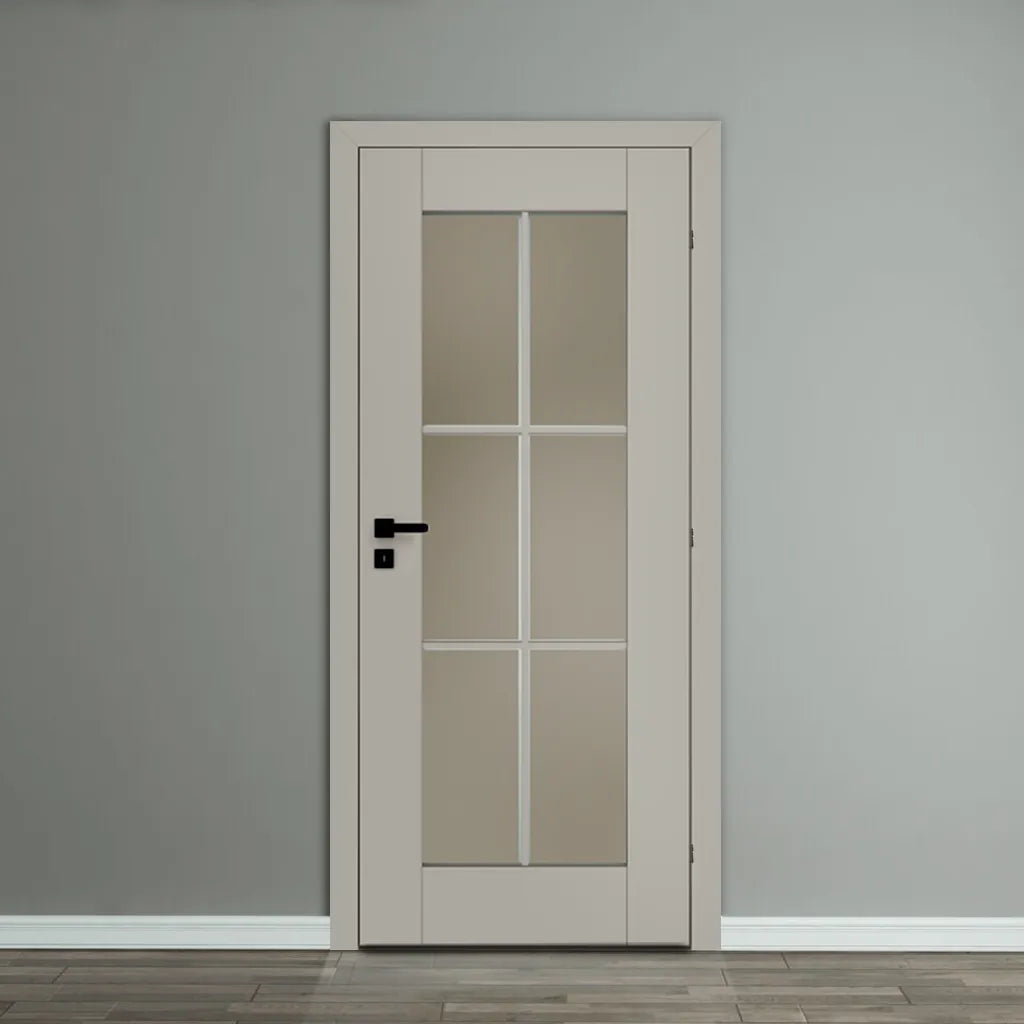 Естра 12 кашмир със стъкло бронзе – Интериорна врата