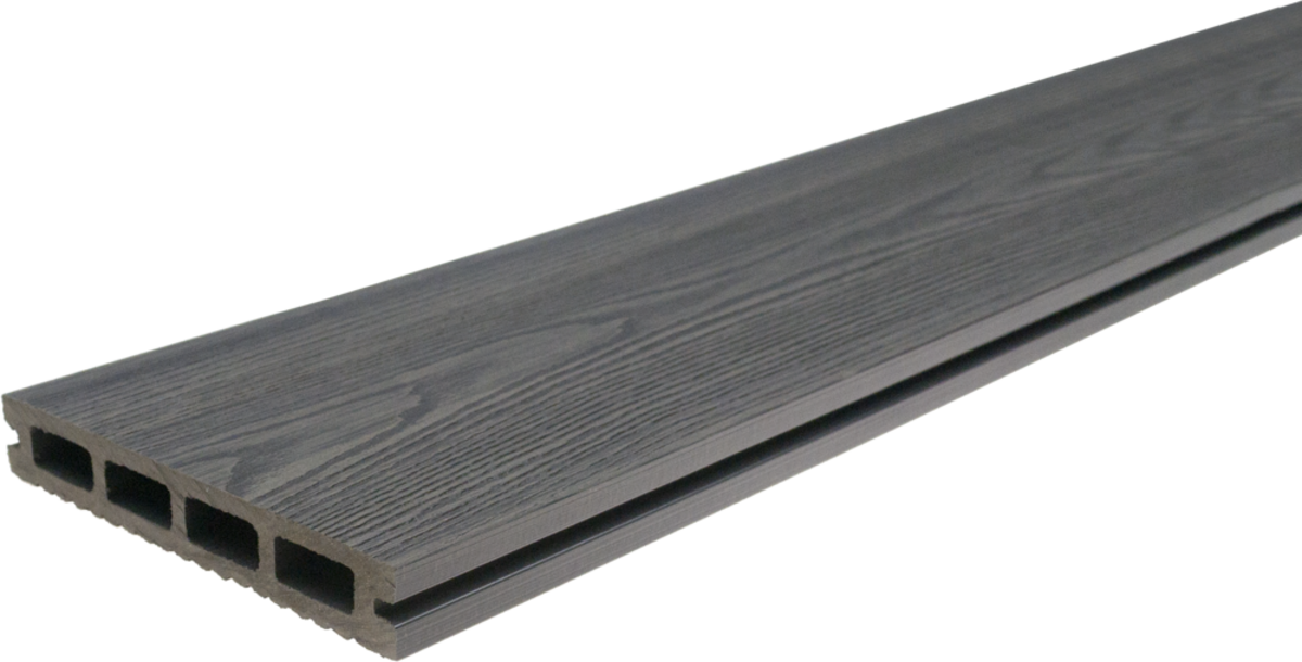 WPC Декинг Gardin Solid Сребристо, фладеррифелована