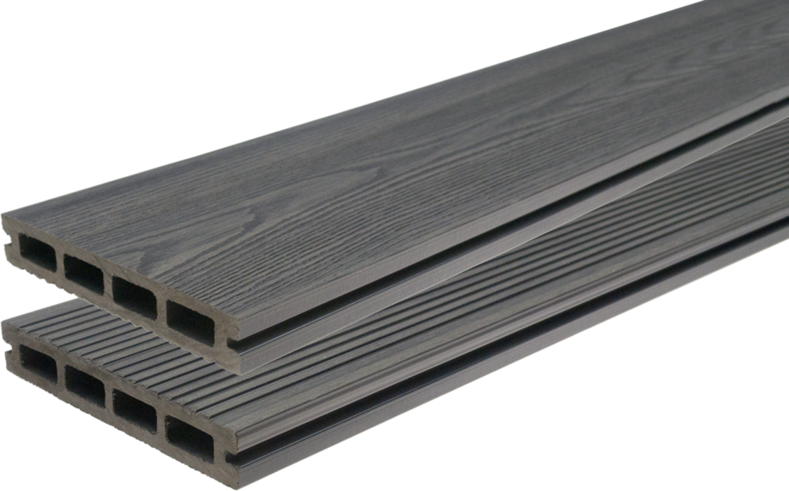 WPC Декинг Gardin Solid Сребристо, фладеррифелована