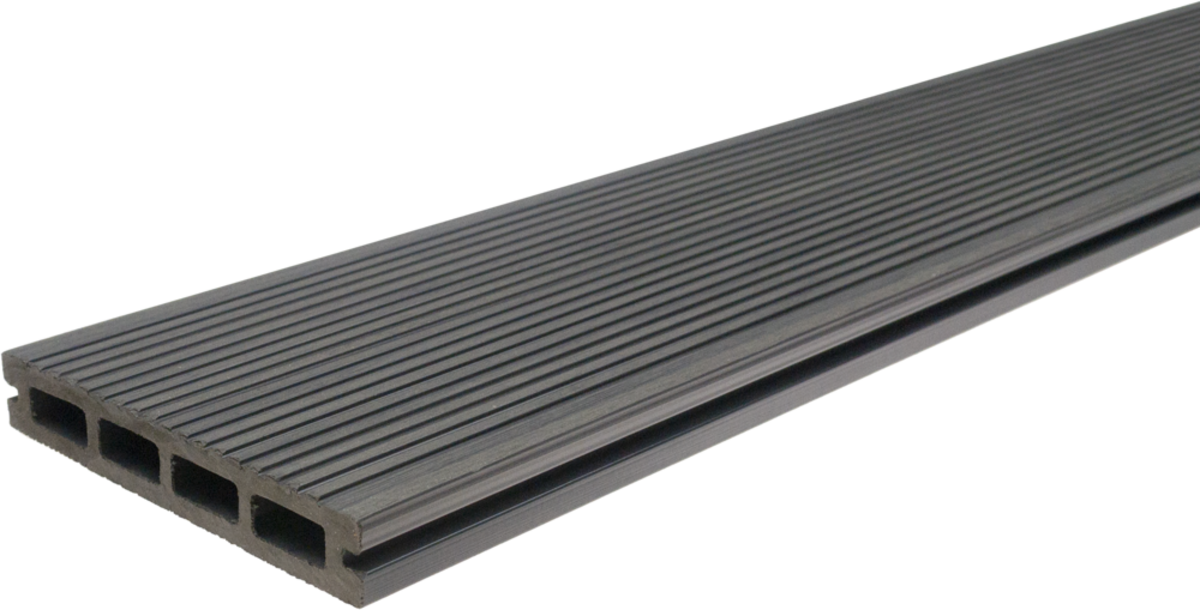 WPC Декинг Gardin Solid Сребристо, фладеррифелована