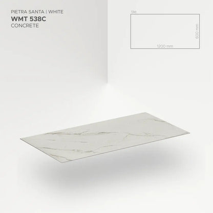 Плочки Modee - PIETRA SANTA WHITE concrete120x60cm