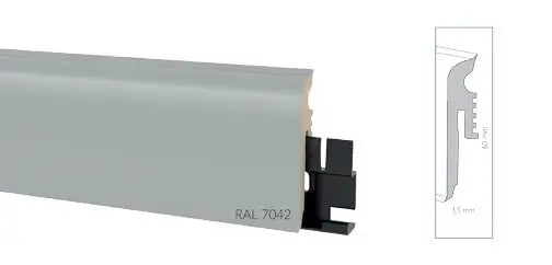Перваз Arbiton VIGO 60×15мм, 2.20м -03 Dark Gray RAL7042