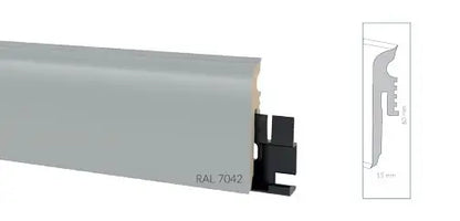 Перваз Arbiton VIGO 60×15мм, 2.20м -03 Dark Gray RAL7042
