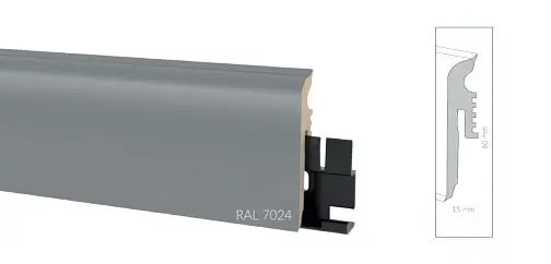 Перваз Arbiton VIGO 60×15мм, 2.20м -04 Antracite RAL7024